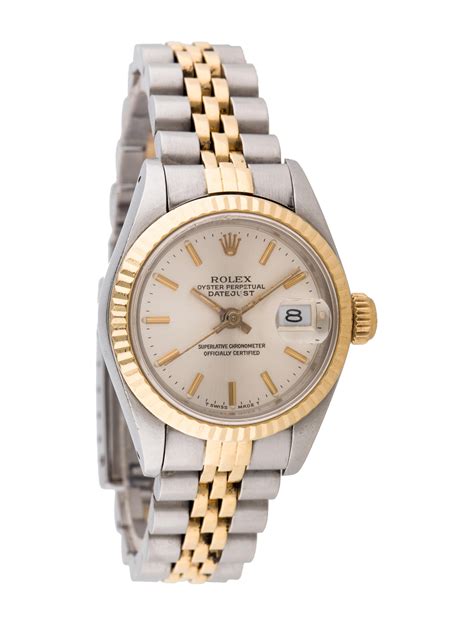 ladies rolex oyster perpetual datejust wristwatch